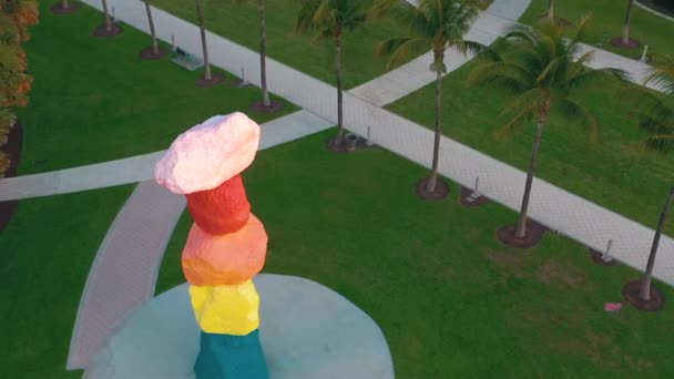 Miami Floride États Unis Mai 2019 Vue Panoramique Drone Aérien — Video