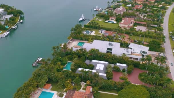 Miami Florida Mayo 2019 Vuelo Aéreo Con Vista Drones Sobre — Vídeos de Stock