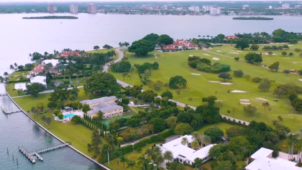 Miami Florida Mayo 2019 Vuelo Aéreo Con Vista Drones Sobre — Vídeos de Stock