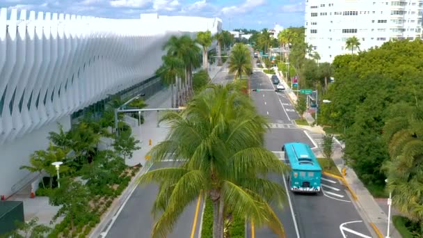 Μαϊάμι Φλόριντα Ηπα Ιανουάριος 2019 Εναέρια Κηφήνας Πανόραμα Θέα Στο — Αρχείο Βίντεο