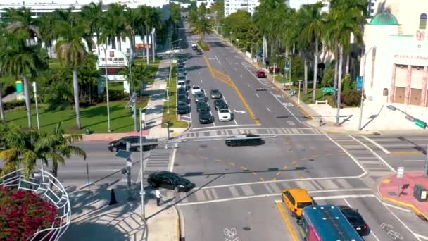Μαϊάμι Φλόριντα Ηπα Ιανουάριος 2019 Εναέρια Κηφήνας Πανόραμα Θέα Στο — Αρχείο Βίντεο