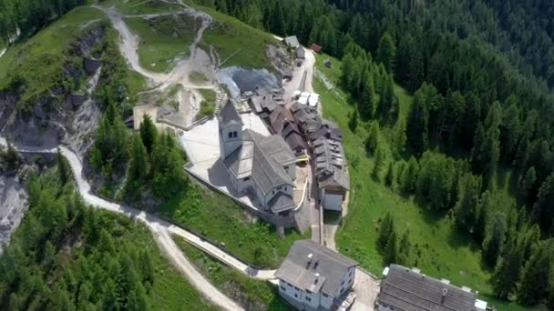 Vista Panorâmica Bela Paisagem Nos Alpes Pitoresca Natureza Itália — Vídeo de Stock