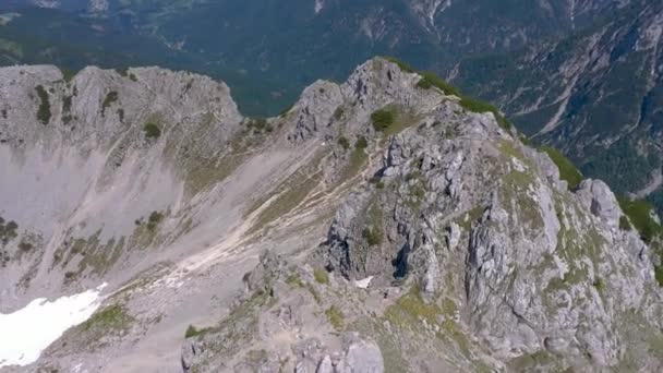 Vyhlídkový Pohled Krásnou Krajinu Alpách Malebná Povaha Itálie — Stock video
