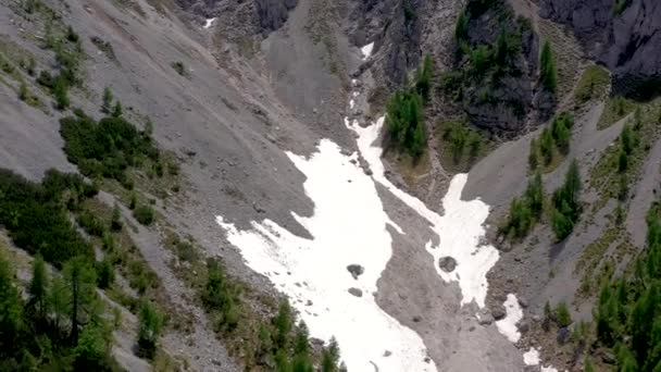 Vyhlídkový Pohled Krásnou Krajinu Alpách Malebná Povaha Itálie — Stock video