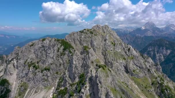 Naturskön Utsikt Över Det Vackra Landskapet Alperna Den Pittoreska Naturen — Stockvideo