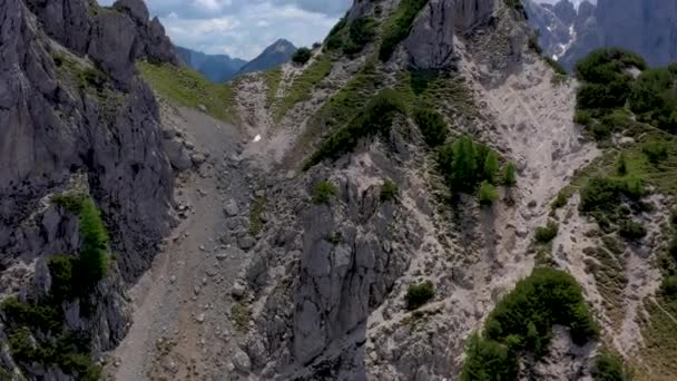 Schilderachtig Uitzicht Het Prachtige Landschap Alpen Pittoreske Natuur Van Italië — Stockvideo