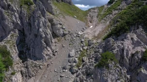 Naturskön Utsikt Över Det Vackra Landskapet Alperna Den Pittoreska Naturen — Stockvideo