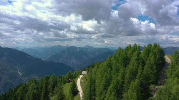 Vue Panoramique Beau Paysage Des Alpes Nature Pittoresque Italie — Video