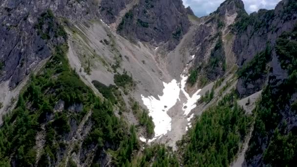 Vista Panorámica Del Hermoso Paisaje Los Alpes Naturaleza Pintoresca Italia — Vídeos de Stock