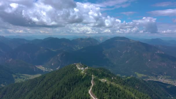 Vista Panorámica Del Hermoso Paisaje Los Alpes Naturaleza Pintoresca Italia — Vídeo de stock