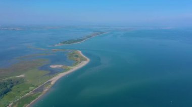 Lignano, İtalya - Mayıs 2019: İtalya'da Adriyatik Denizi Sahil Şeridi'nde Lignano Plajı