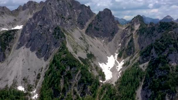 Vista Panorâmica Bela Paisagem Nos Alpes Pitoresca Natureza Itália — Vídeo de Stock
