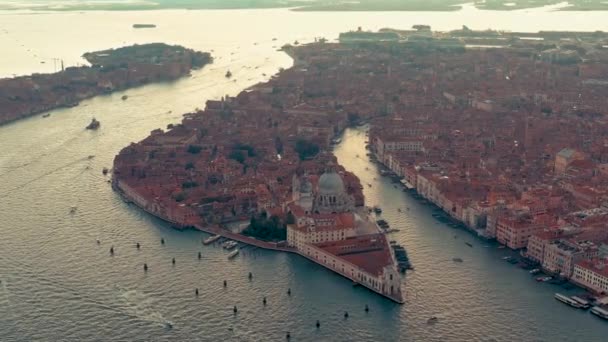 Venecia Italia Junio 2019 Vista Aérea Del Drone Panorama Venecia — Vídeos de Stock