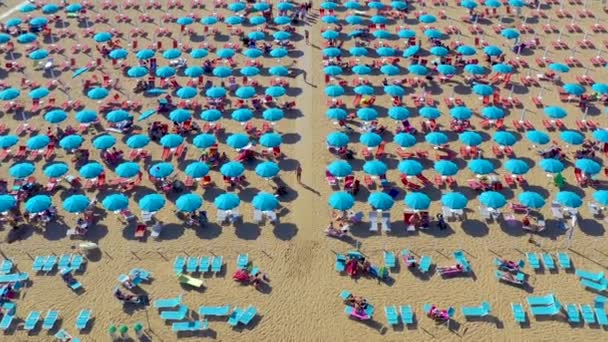 Lignano Italia Mayo 2019 Playa Lignano Costa Del Mar Adriático — Vídeo de stock