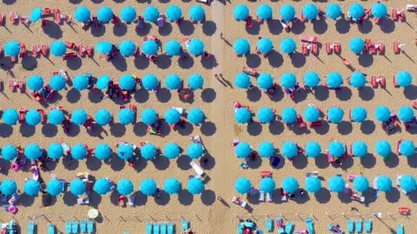 Lignano Włochy Maj 2019 Lignano Beach Wybrzeżu Morza Adriatyckiego Włoszech — Wideo stockowe