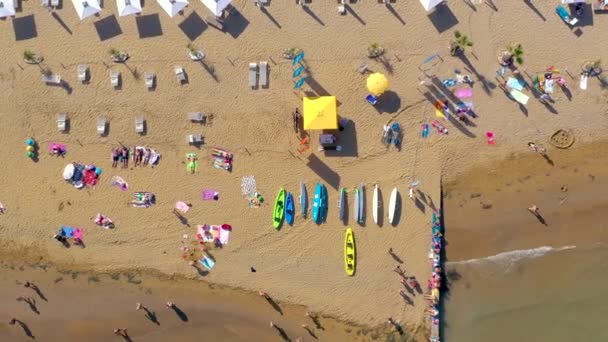 Lignano Italië Mei 2019 Lignano Beach Aan Adriatische Zee Kust — Stockvideo