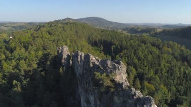 Turnov, Çek Cumhuriyeti-Haziran, 2019: güzel bir manzara hava drone görünümü