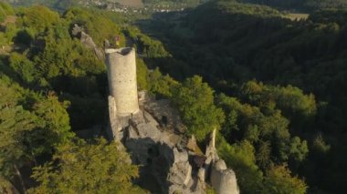 Turnov, Çek Cumhuriyeti-Haziran, 2019: güzel bir manzara hava drone görünümü