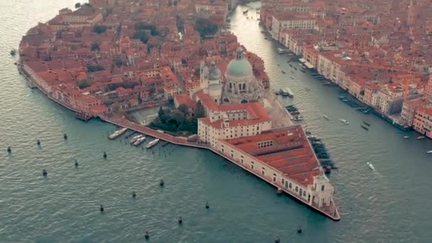 Venecia Italia Junio 2019 Vista Aérea Del Drone Panorama Venecia — Vídeos de Stock