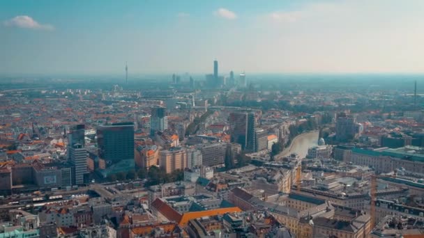 Viena Austria Junio 2019 City Skyline Aerial Shot Catedrales Paisaje — Vídeos de Stock