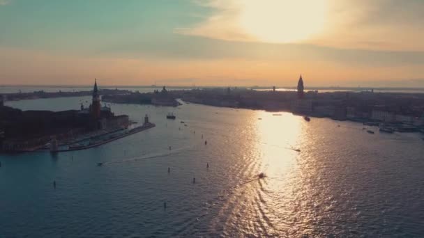 Βενετία Ιταλία Ιούνιος 2019 Εναέρια Κηφήνας Πανοραμική Θέα Της Βενετίας — Αρχείο Βίντεο