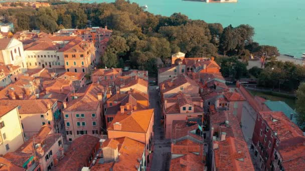 Veneza Itália Junho 2019 Vista Aérea Drone Panorama Veneza Bonita — Vídeo de Stock