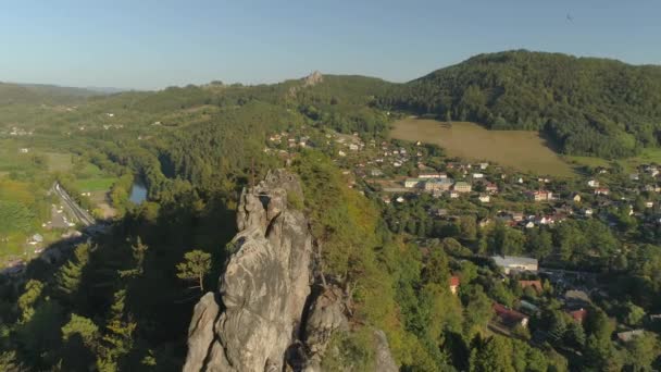 Turn Tschechische Republik Juni 2019 Drohnenaufnahme Einer Wunderschönen Landschaft — Stockvideo