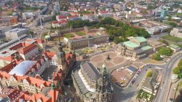 Dresde Allemagne Juin 2019 Vue Aérienne Panorama Dresde Historique — Video