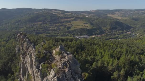 Turn Tschechische Republik Juni 2019 Drohnenaufnahme Einer Wunderschönen Landschaft — Stockvideo