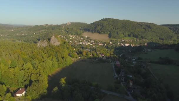 Turn Tschechische Republik Juni 2019 Drohnenaufnahme Einer Wunderschönen Landschaft — Stockvideo