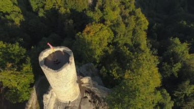 Turnov, Çek Cumhuriyeti-Haziran, 2019: güzel bir manzara hava drone görünümü