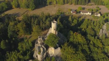 Turnov, Çek Cumhuriyeti-Haziran, 2019: güzel bir manzara hava drone görünümü