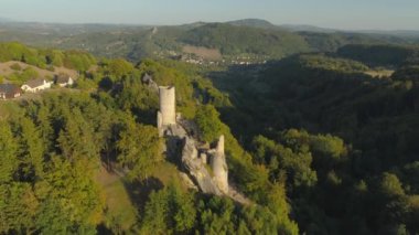 Turnov, Çek Cumhuriyeti-Haziran, 2019: güzel bir manzara hava drone görünümü