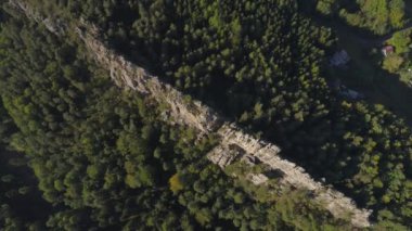 Turnov, Çek Cumhuriyeti-Haziran, 2019: güzel bir manzara hava drone görünümü
