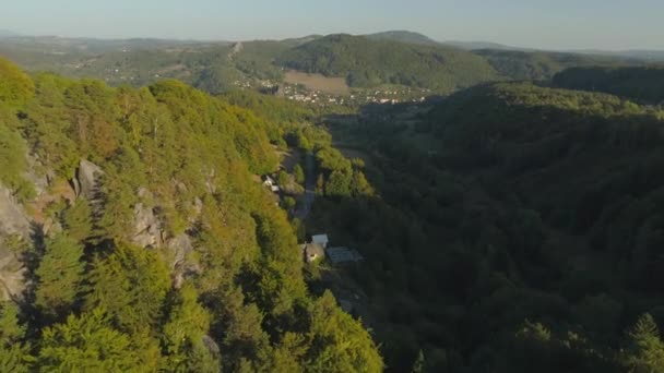 Turn Tschechische Republik Juni 2019 Drohnenaufnahme Einer Wunderschönen Landschaft — Stockvideo