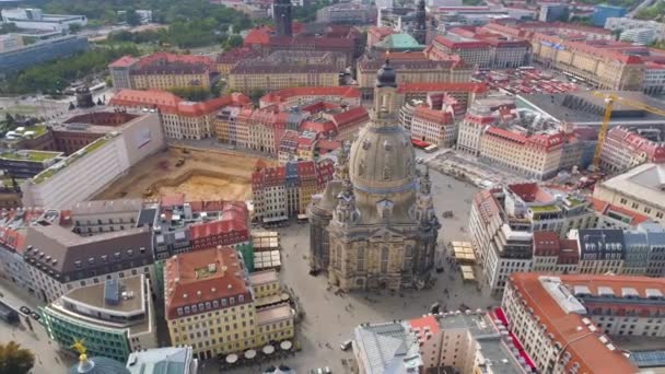 Dresde Allemagne Juin 2019 Vue Aérienne Panorama Dresde Historique — Video