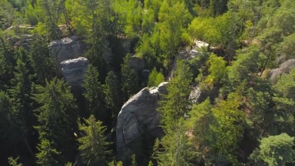 Turnov Tsjechië Juni 2019 Luchtfoto Drone Uitzicht Een Prachtig Landschap — Stockvideo