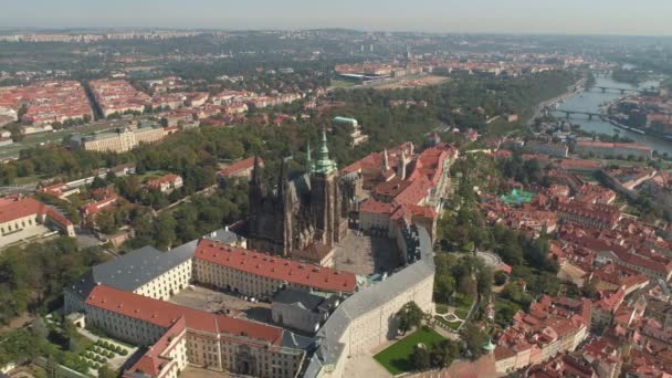 Prague République Tchèque Mai 2019 Vue Aérienne Ville Par Drone — Video