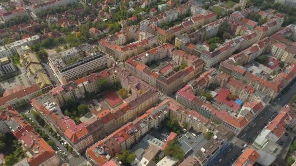 Paisaje Urbano Praga Vuelo Sobre Ciudad Vista Aérea Ciudad Praga — Vídeos de Stock