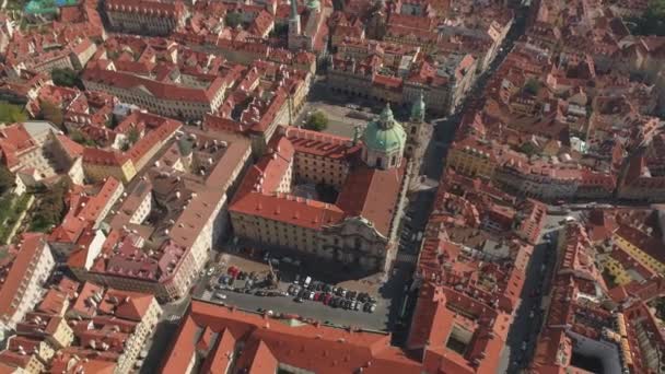 Praag Tsjechische Republiek Mei 2019 Luchtfoto Pamorama Drone Uitzicht Stad — Stockvideo