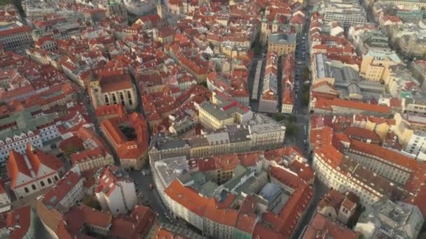 プラハ チェコ共和国 2019年5月 都市の空中パポラマドローンビュー — ストック動画