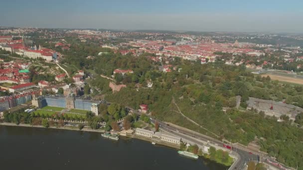 Prag Tschechische Republik Mai 2019 Pamorama Drohnenaufnahme Aus Der Luft — Stockvideo