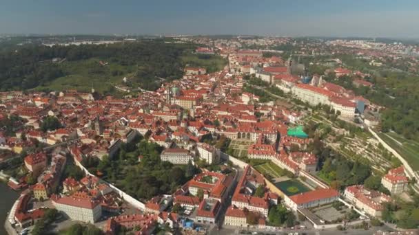 Prag Tjeckien Maj 2019 Aerial Pamorama Drone Utsikt Över Staden — Stockvideo