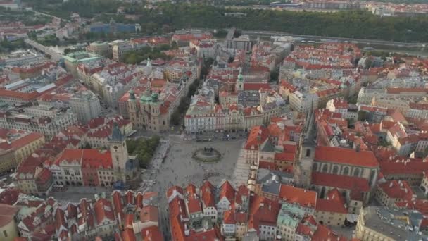 Praag Tsjechische Republiek Mei 2019 Luchtfoto Pamorama Drone Uitzicht Stad — Stockvideo