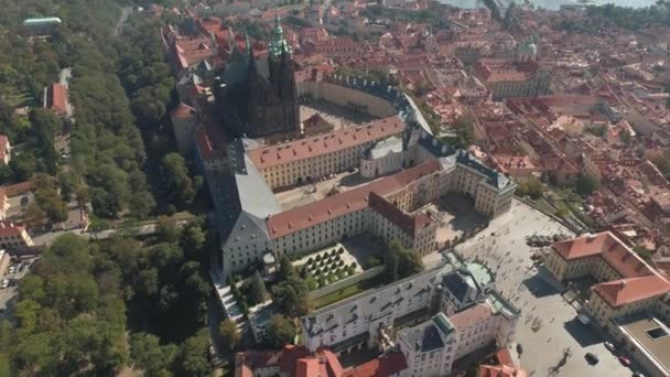 Praag Tsjechische Republiek Mei 2019 Luchtfoto Pamorama Drone Uitzicht Stad — Stockvideo