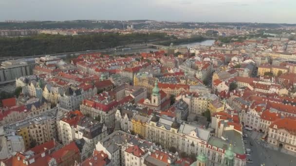 Prag Tschechische Republik Mai 2019 Pamorama Drohnenaufnahme Aus Der Luft — Stockvideo