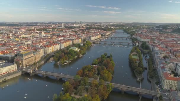 Praga República Checa Maio 2019 Vista Aérea Drone Pamorama Cidade — Vídeo de Stock