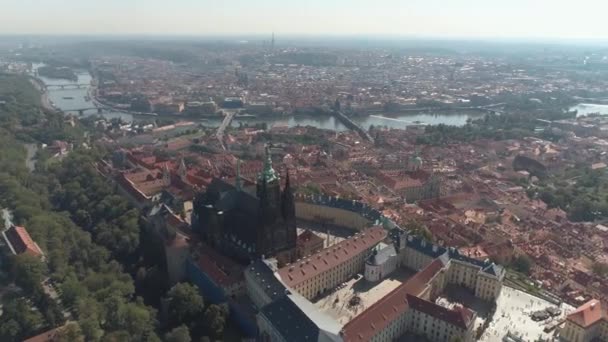 Praha Česká Republika Květen 2019 Vzdušný Pamorama Drone Pohled Město — Stock video