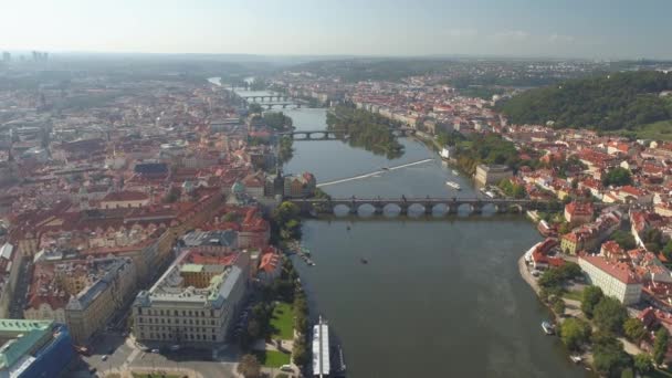 Praga República Checa Mayo 2019 Vista Aérea Del Dron Pamorama — Vídeos de Stock