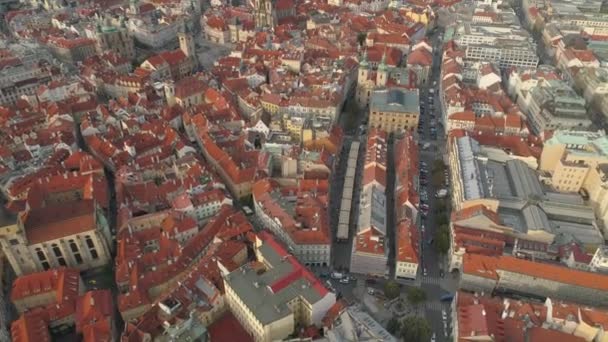 Praag Tsjechische Republiek Mei 2019 Luchtfoto Pamorama Drone Uitzicht Stad — Stockvideo